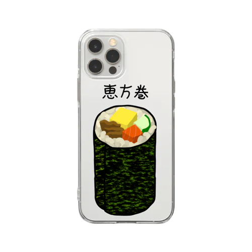 恵方巻き♪2001 Soft Clear Smartphone Case