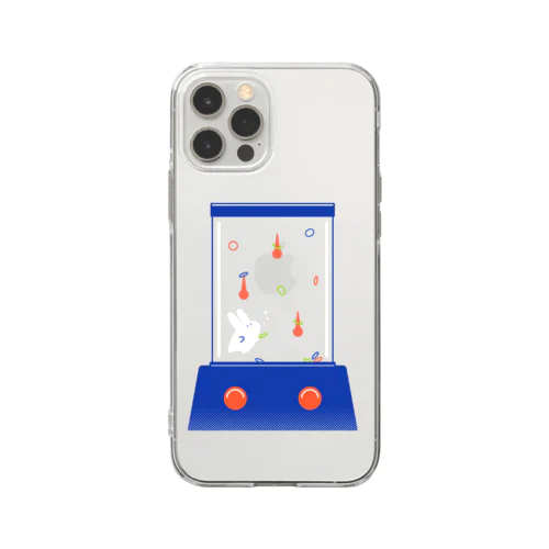 ウォーターゲームにいるうさぎ Soft Clear Smartphone Case