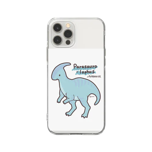 恐竜パラサウロロフス Soft Clear Smartphone Case