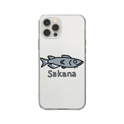 Sakana (魚) 色デザイン Soft Clear Smartphone Case