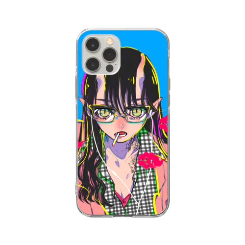 隠れ鬼子チャン👹🚬 Soft Clear Smartphone Case