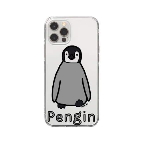 Pengin (ペンギン) 色デザイン Soft Clear Smartphone Case