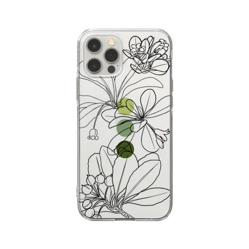 小笠原の固有植物~トベラ4種iphone12_12pro~soft clear_文字ナシcolor Soft Clear Smartphone Case