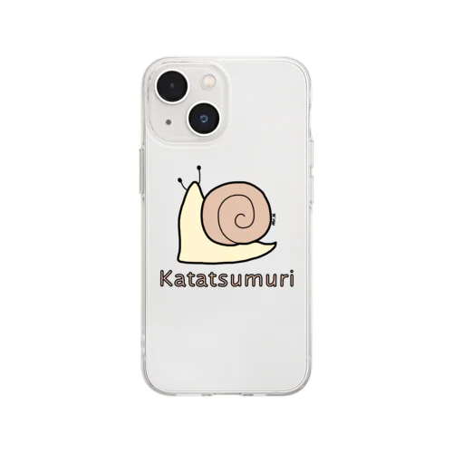 Katatsumuri (カタツムリ) 色デザイン ソフトクリアスマホケース