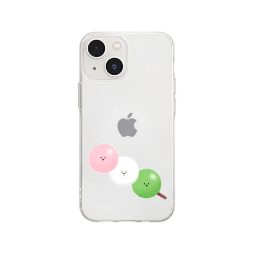 お花見ビションフリーゼ Soft Clear Smartphone Case