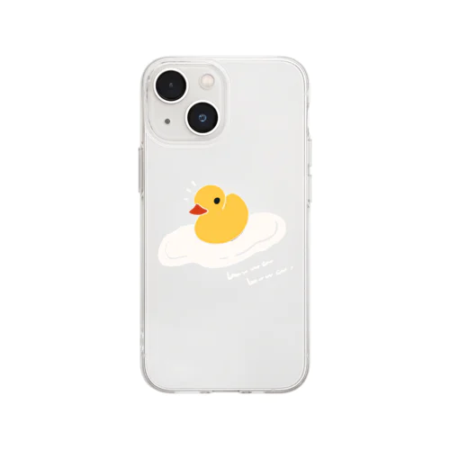 アヒルとめだまやき Soft Clear Smartphone Case