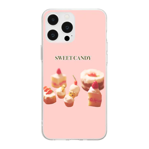 かわいい甘いスイーツ Soft Clear Smartphone Case