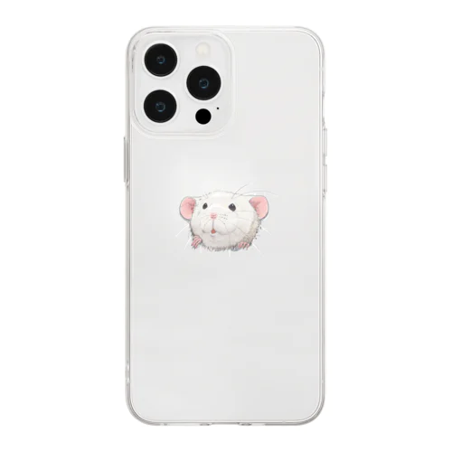 ひょっこりネズミ(ダンボ) Soft Clear Smartphone Case