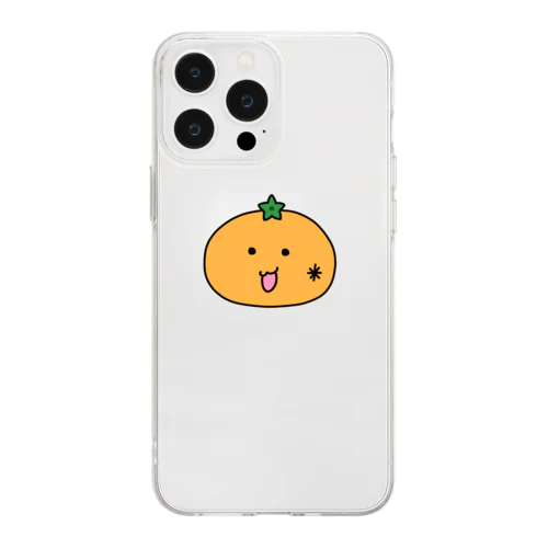 みかんちゃんスマホケース Soft Clear Smartphone Case