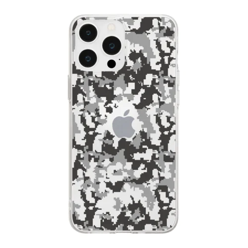 カモフラ【シルバー用 クリアケース】 Soft Clear Smartphone Case