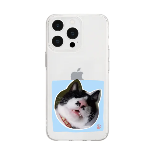 眠りこけた猫。2 Soft Clear Smartphone Case