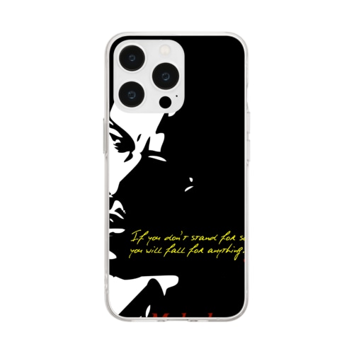 MALCOLM X Soft Clear Smartphone Case