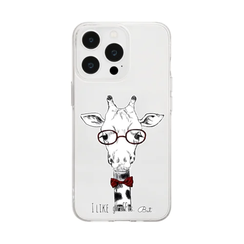 I like giraffes. But…(RED) Soft Clear Smartphone Case