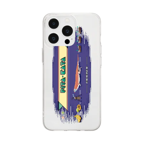 8bit ぴこぴこピタカタ Soft Clear Smartphone Case