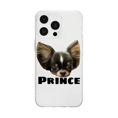 PRINCE  チワワ　ホワイト Soft Clear Smartphone Case