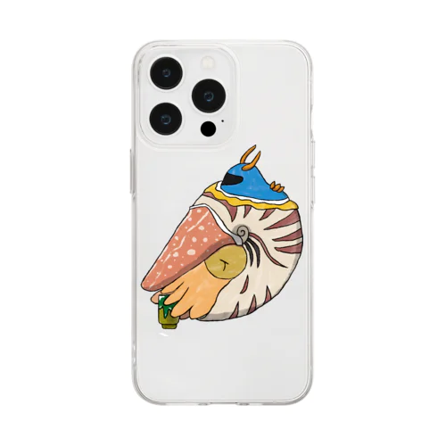 貝のない貝と貝のあるnot貝 Soft Clear Smartphone Case