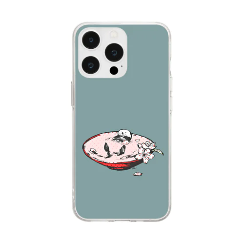 3月のラッコ Soft Clear Smartphone Case