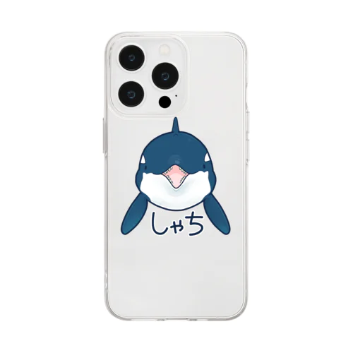 シャチ丸出し Soft Clear Smartphone Case