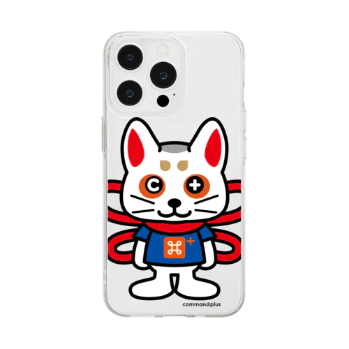 コマ犬のコマプラくん Soft Clear Smartphone Case