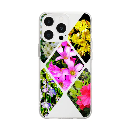 野の花シリーズ　X(エックス) Soft Clear Smartphone Case