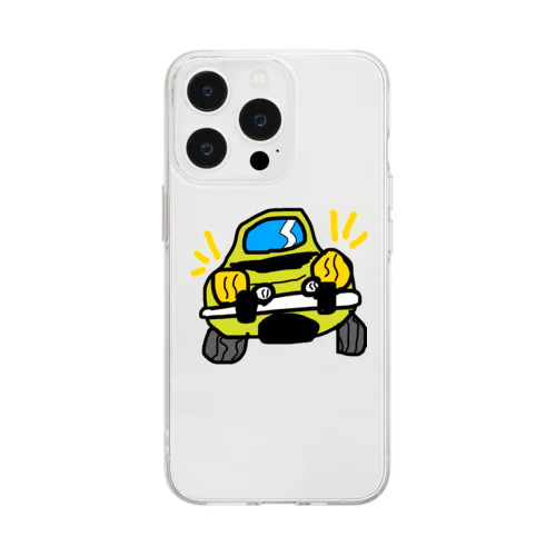 シムカ ラリー2アイコン Soft Clear Smartphone Case