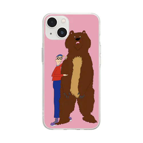 Bear friend Soft Clear Smartphone Case
