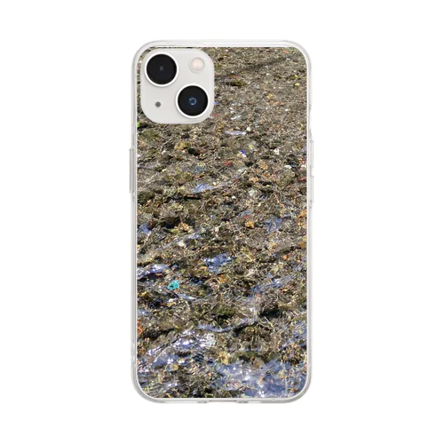 透き通る川 Soft Clear Smartphone Case