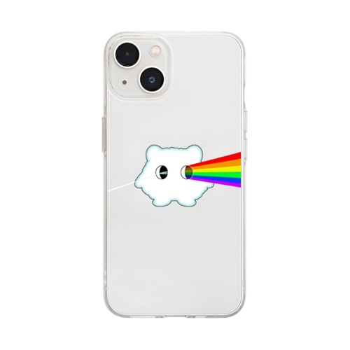 クマチャンレインボー Soft Clear Smartphone Case