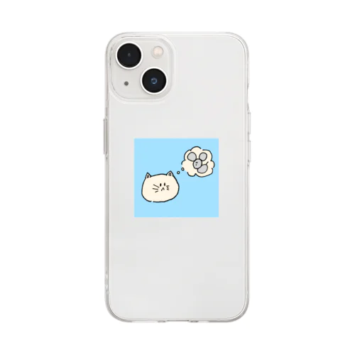 ぬこのにちじょう（おもちゃ） Soft Clear Smartphone Case