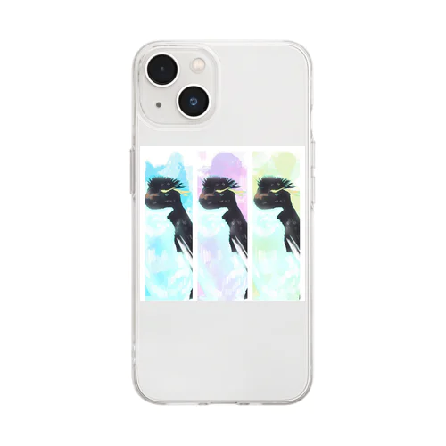 ペンギンアイドルグループ🎶 Soft Clear Smartphone Case