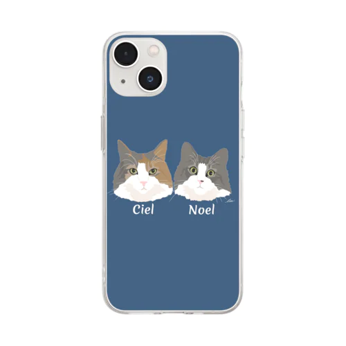 シエル、ノエル Soft Clear Smartphone Case
