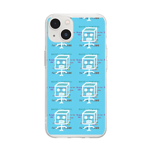 同調圧力3 Soft Clear Smartphone Case