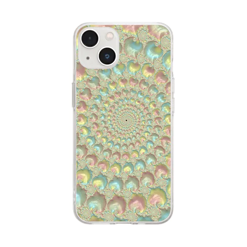 fractalartデザインスマホケース Soft Clear Smartphone Case