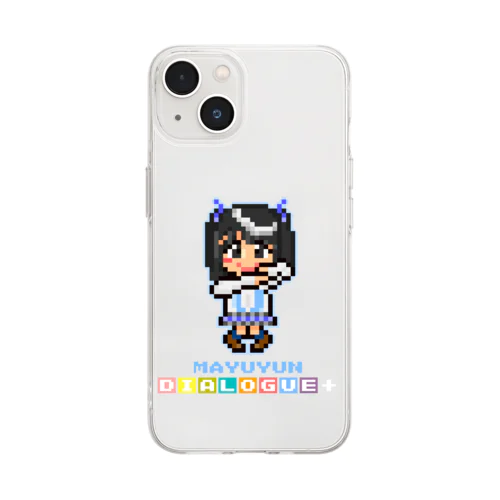 ドットDIALOGUE＋ まゆゆん推しソフトクリアスマホケース Soft Clear Smartphone Case