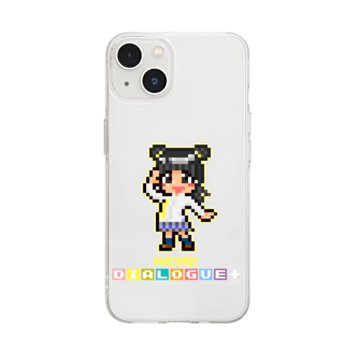 ドットDIALOGUE＋ ねーね推しソフトクリアスマホケース Soft Clear Smartphone Case