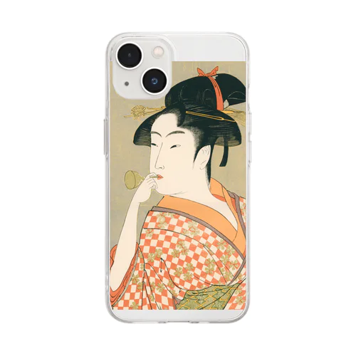 Ukiyoe　Utamaro Soft Clear Smartphone Case