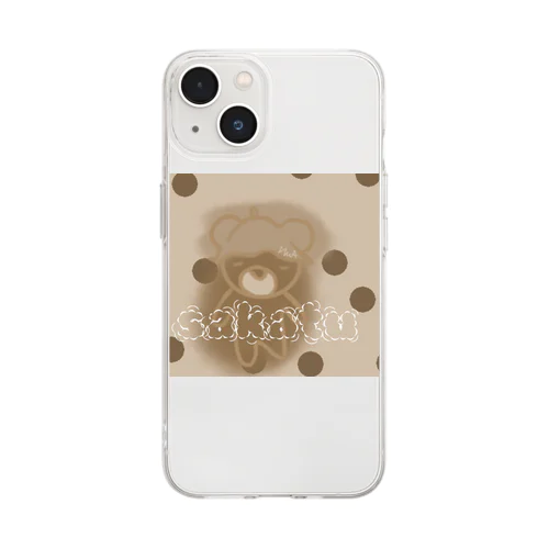 サウナーくまのくまおくんシリーズ Soft Clear Smartphone Case