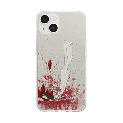 飛び降り自殺 Soft Clear Smartphone Case