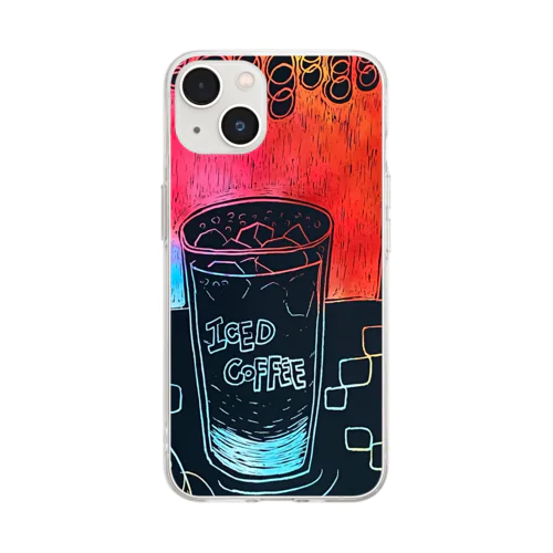 morning iced coffee Soft Clear Smartphone Case