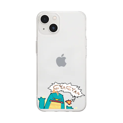 怪獣ぎゃぎゃー Soft Clear Smartphone Case