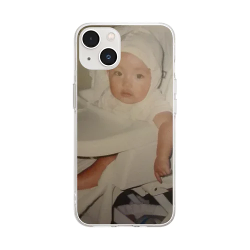 子供の頃の写真 Soft Clear Smartphone Case