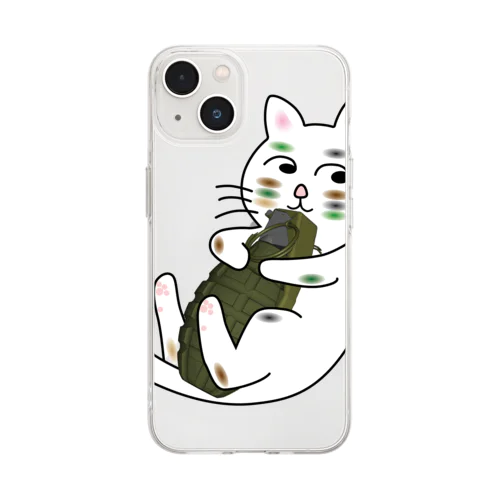 猫 Soft Clear Smartphone Case