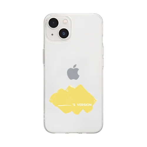 My Original Version - colored yellow Soft Clear Smartphone Case