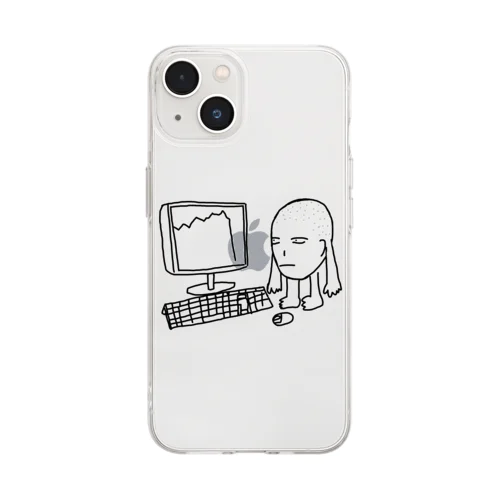 株で失敗したkanrinin Soft Clear Smartphone Case