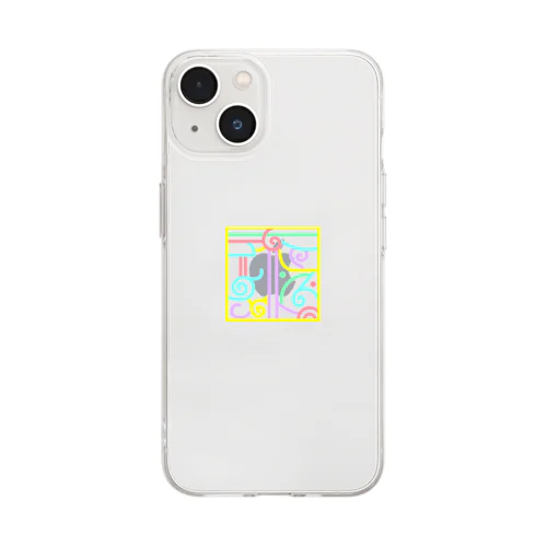 だいぎはちびーしき Soft Clear Smartphone Case