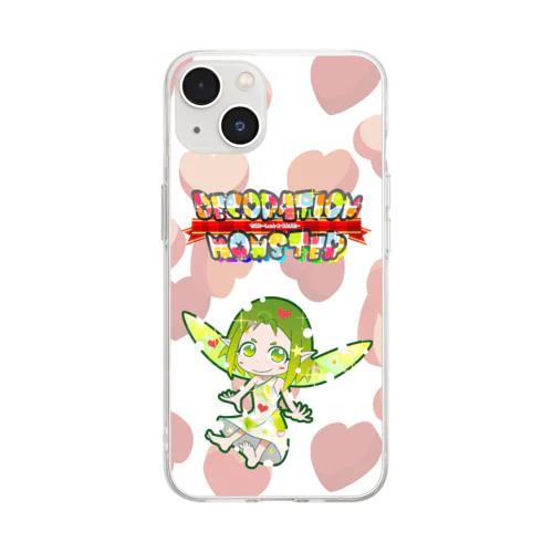 デコモン【ふぇりあ】 Soft Clear Smartphone Case