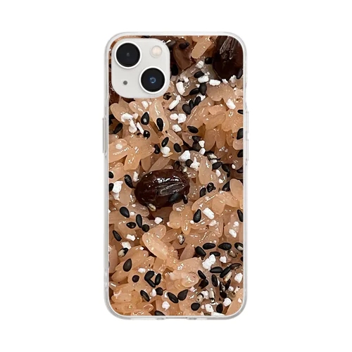 赤飯 Soft Clear Smartphone Case