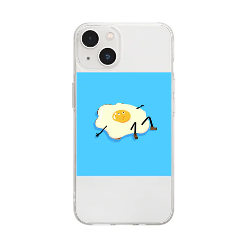 めだまやきくん Soft Clear Smartphone Case