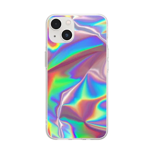 Rainbowcolor🌈シリーズスマホケース Soft Clear Smartphone Case