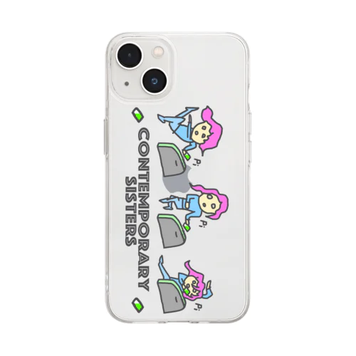 #コンテンポラリー３姉妹 Soft Clear Smartphone Case